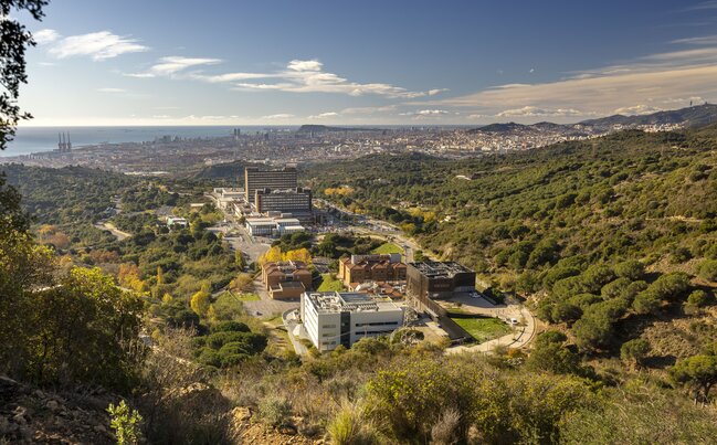 Aerial view of the Can Ruti Campus at Badalona