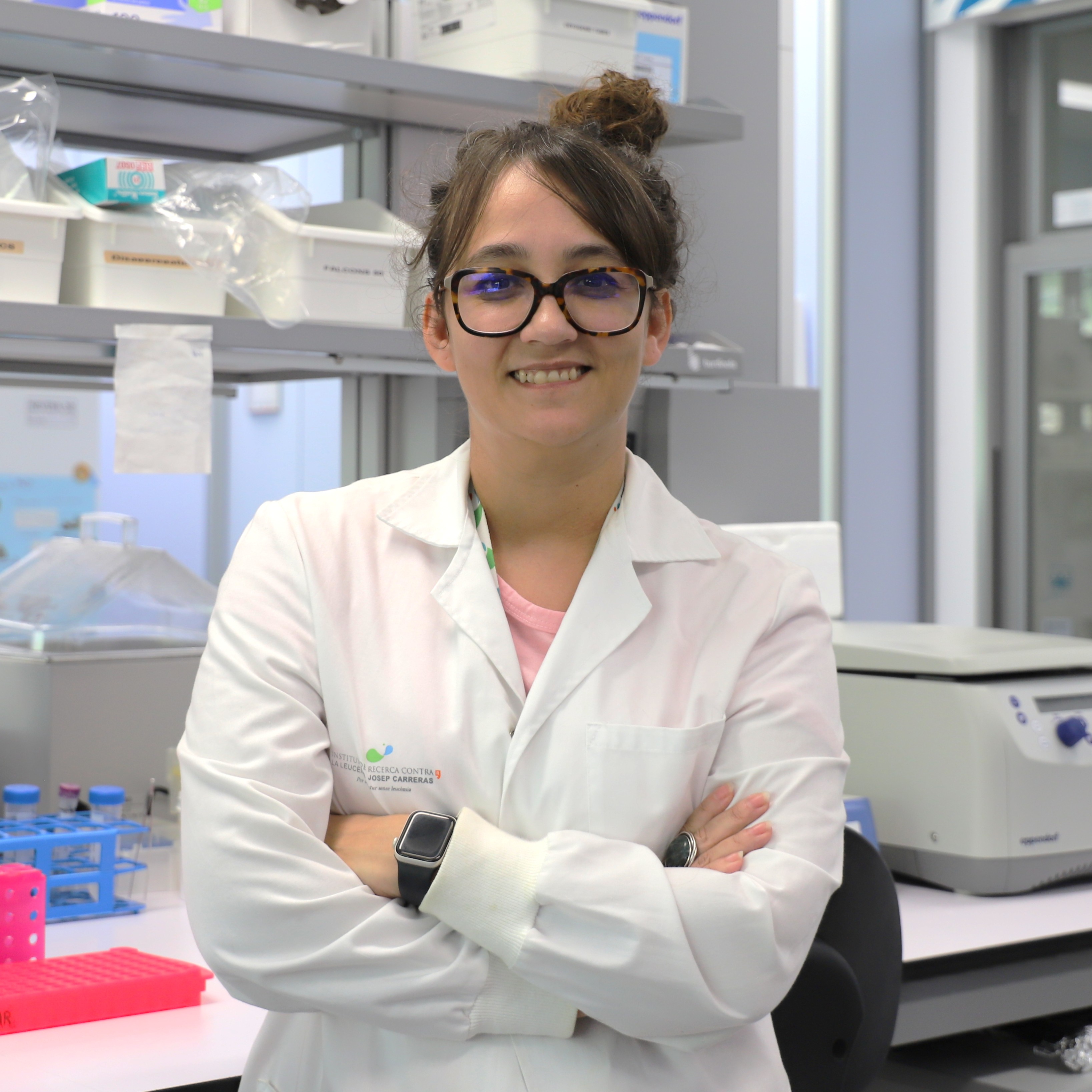 Dr Verónica Rodilla, Head of the Cancer Heterogeneity and Hierarchies Group at Josep Carreras Leukaemia Research Institute (IJC)